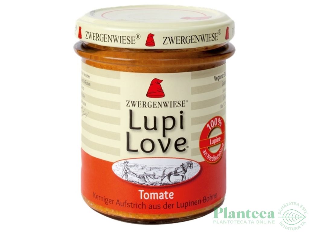 Crema tartinabila lupin tomate Lupi Love eco 165g - ZWERGENWIESE