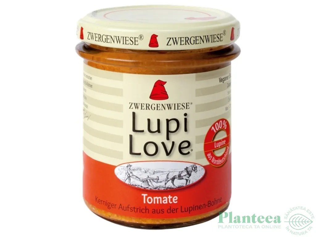 Crema tartinabila lupin tomate Lupi Love eco 165g - ZWERGENWIESE