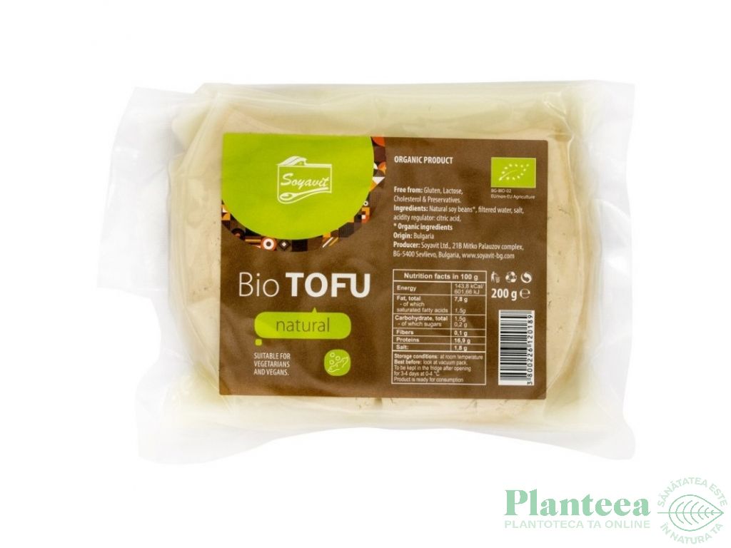 Tofu natur {pg} eco 200g - SOYAVIT
