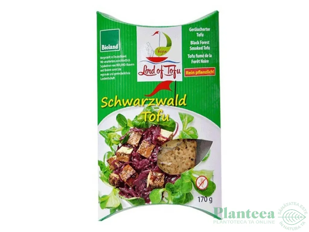 Bacon afumat soia Padurea neagra 170g - LORD OF TOFU