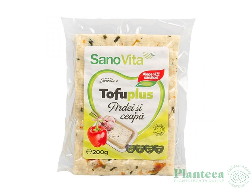 Tofu plus ardei ceapa 200g - SANOVITA