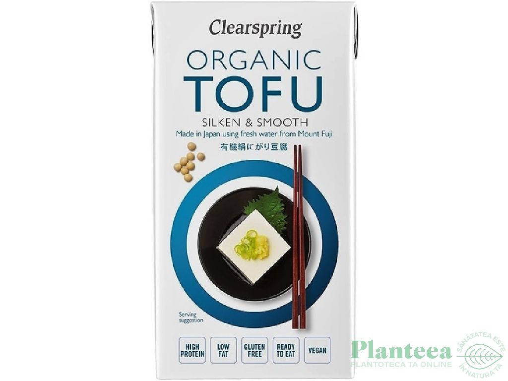 Tofu japonez Silken & Smooth organic 300g - CLEARSPRING