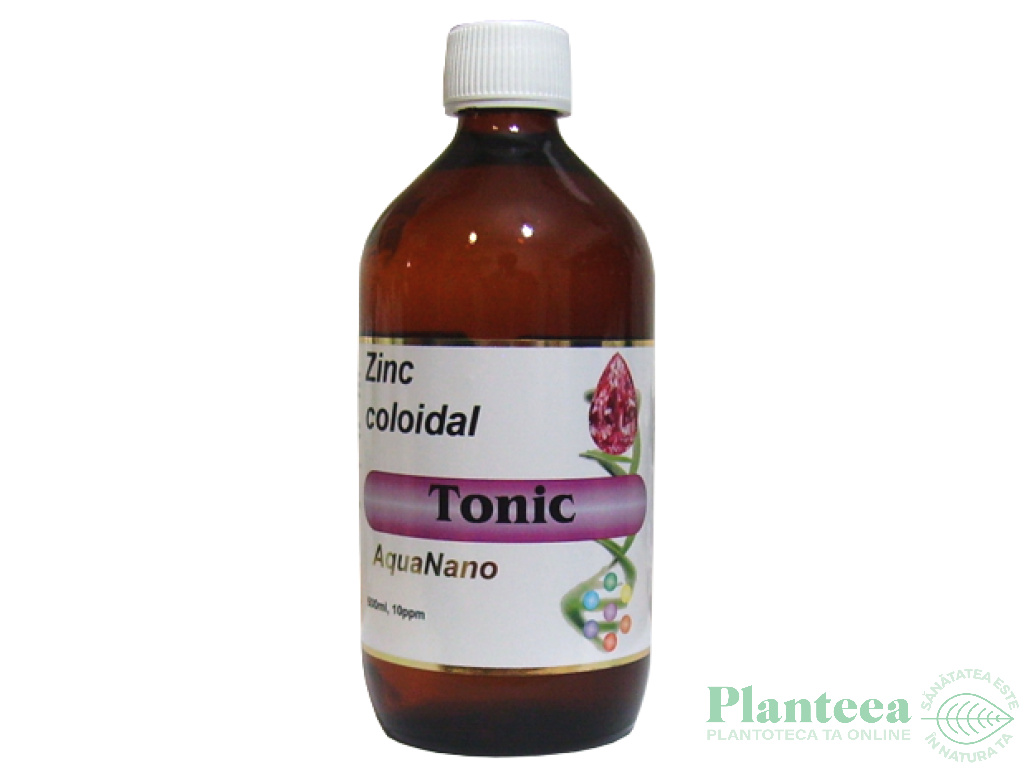 Zinc coloidal 10ppm Tonic 480ml - AQUA NANO