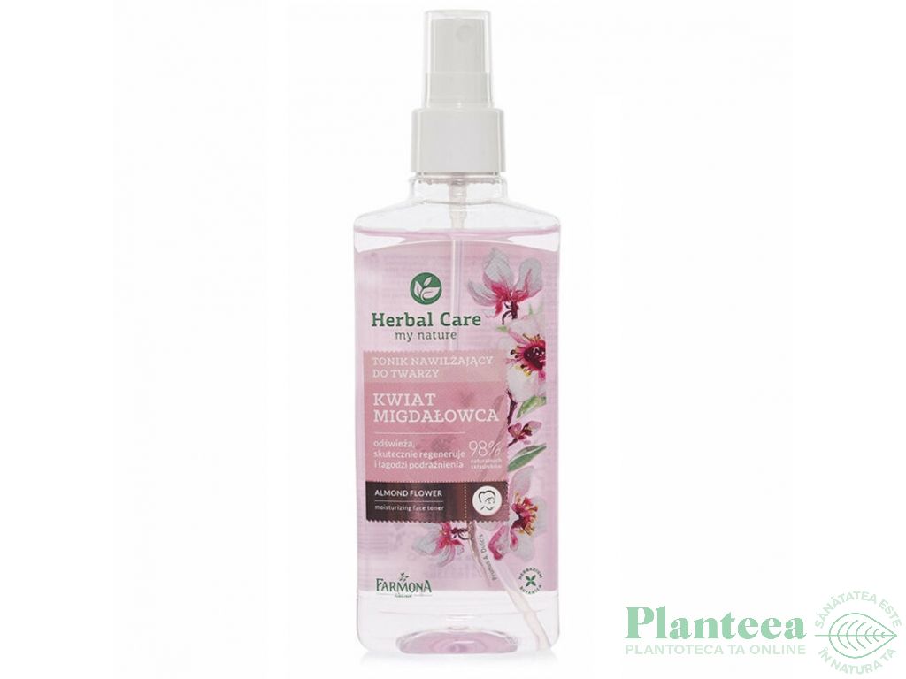 Spray tonic ten hidratant flori migdal Herbal Care 200ml - FARMONA