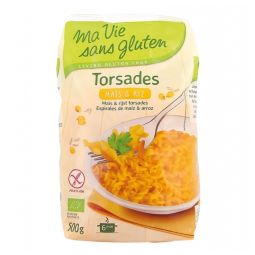 Paste torsade porumb orez eco 500g - MA VIE SANS GLUTEN