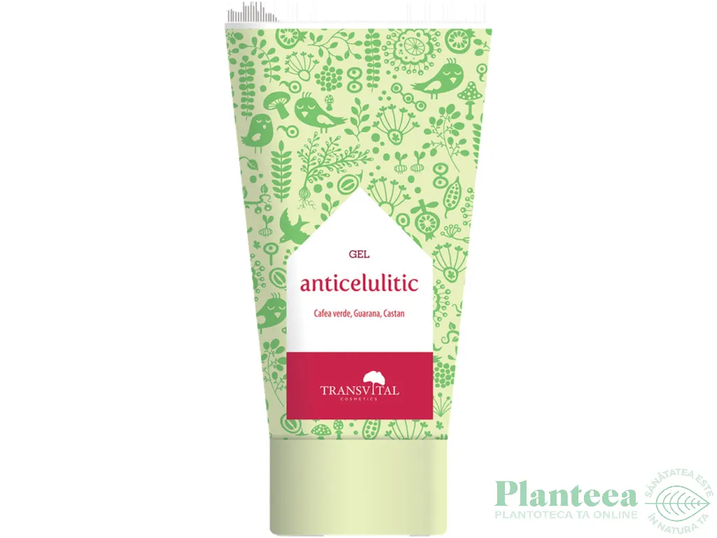 Gel anticelulitic cafea verde guarana castan 150ml - TRANSVITAL