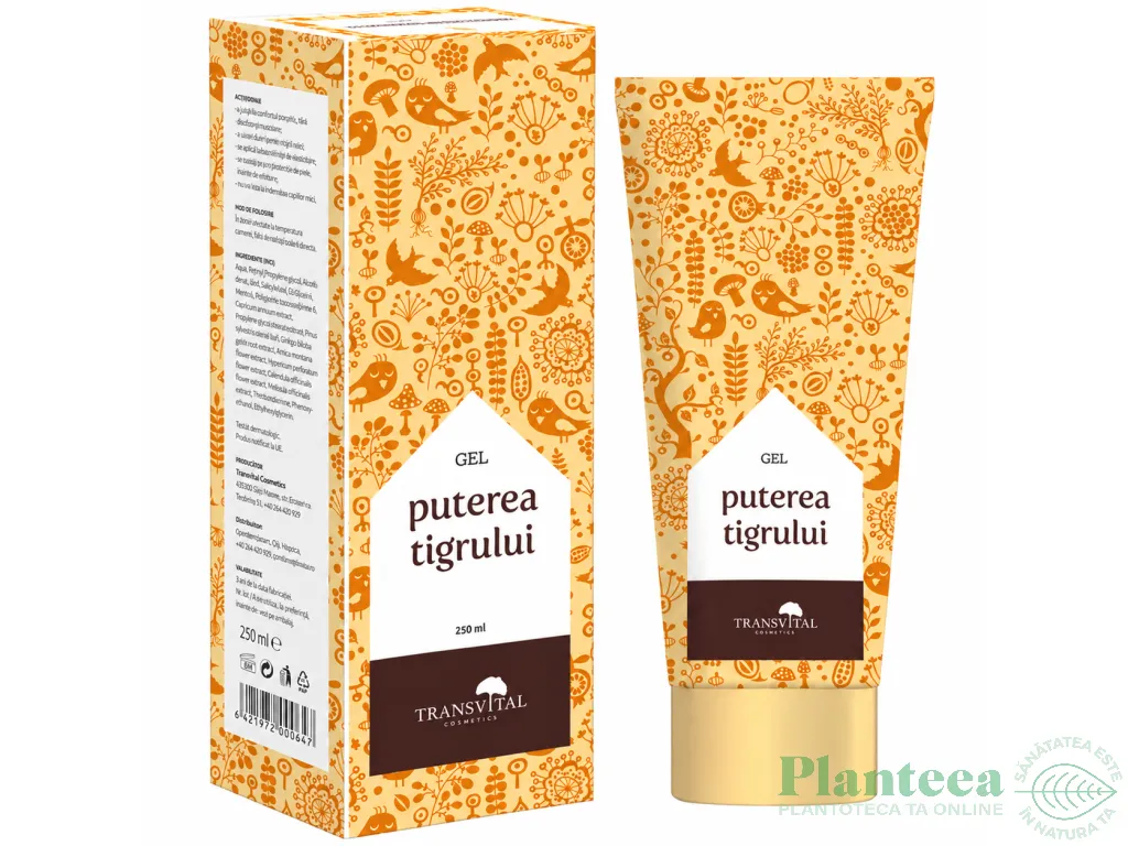 Gel puterea tigrului 250ml - TRANSVITAL