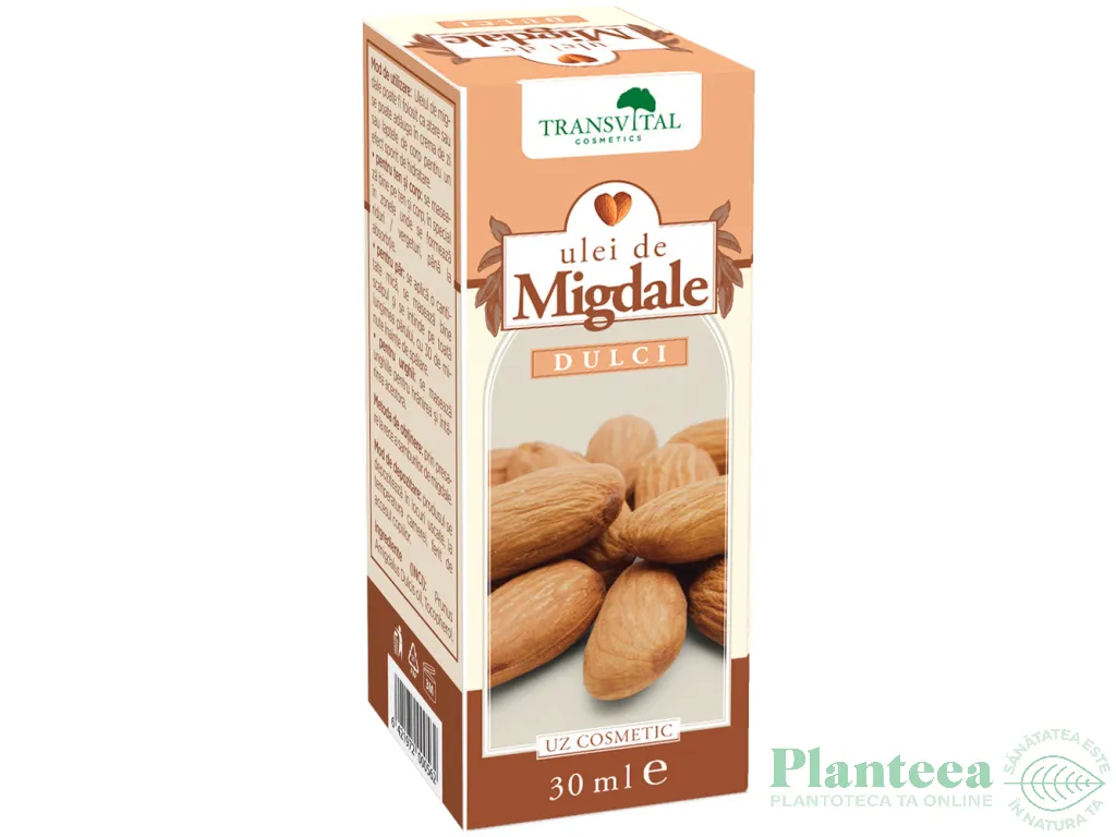 Ulei migdale dulci cosmetic 30ml - TRANSVITAL