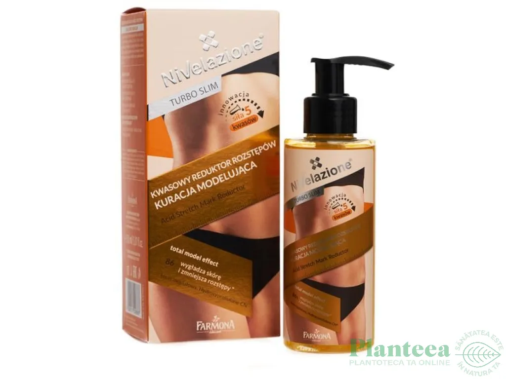 Gel reductor vergeturi modelator acid Nivelazione Turbo Slim 150ml - FARMONA