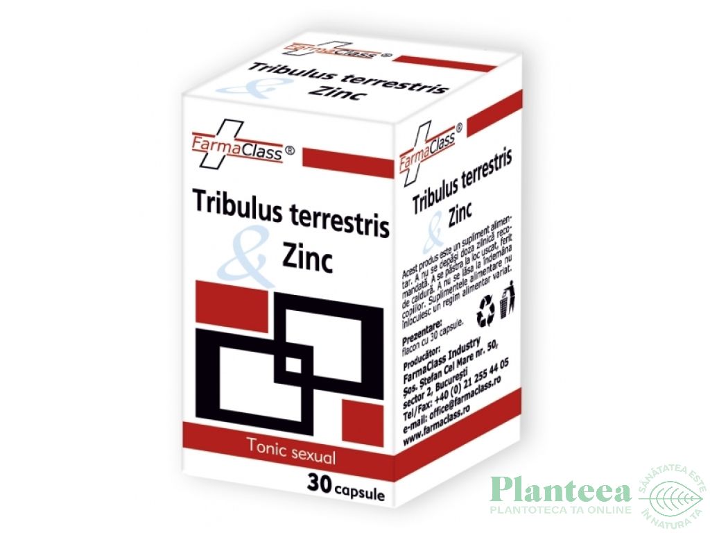 Tribulus terrestris Zn 30cps - FARMACLASS