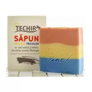 Sapun tricolor apa salina namol 120g - TECHIR