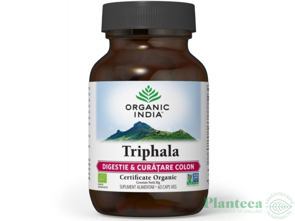 Triphala [digestie curatare colon] 60cps - ORGANIC INDIA