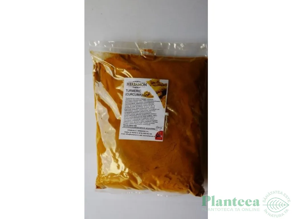 Condiment turmeric macinat 500g - HERBAMON