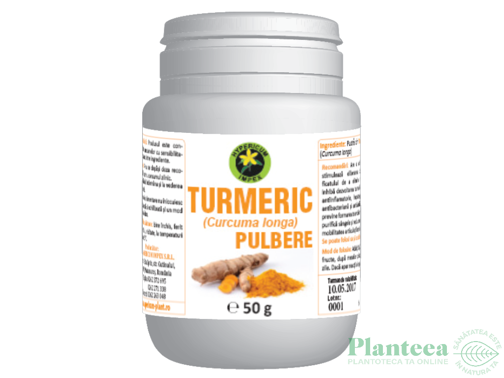 Pulbere turmeric 50g - HYPERICUM PLANT