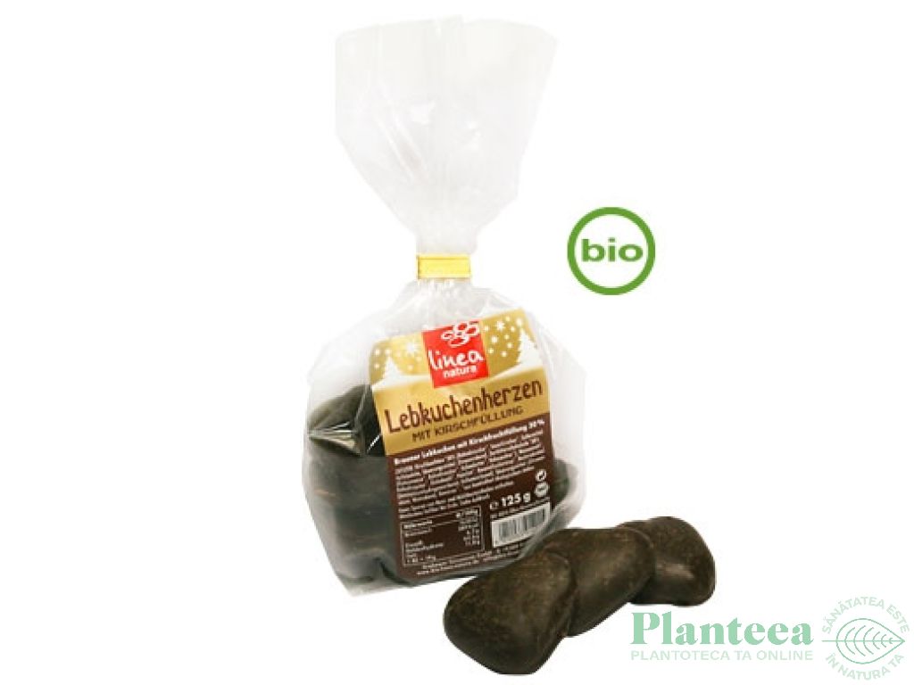 Turta dulce glazura ciocolata visine 125g - LINEA NATURA