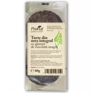 Rondele expandate orez integral ciocolata neagra 60g - PRONAT