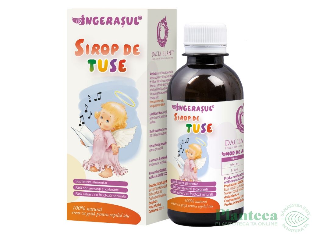 Sirop tuse Ingeras 200ml - DACIA PLANT