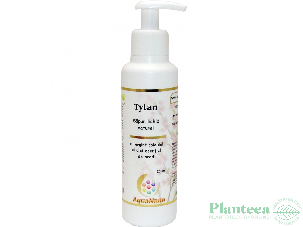 Sapun lichid argint coloidal ulei esential brad Tytan 200ml - AQUA NANO