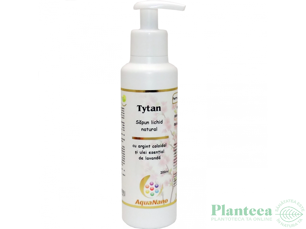 Sapun lichid argint coloidal ulei esential lavanda Tytan 200ml - AQUA NANO