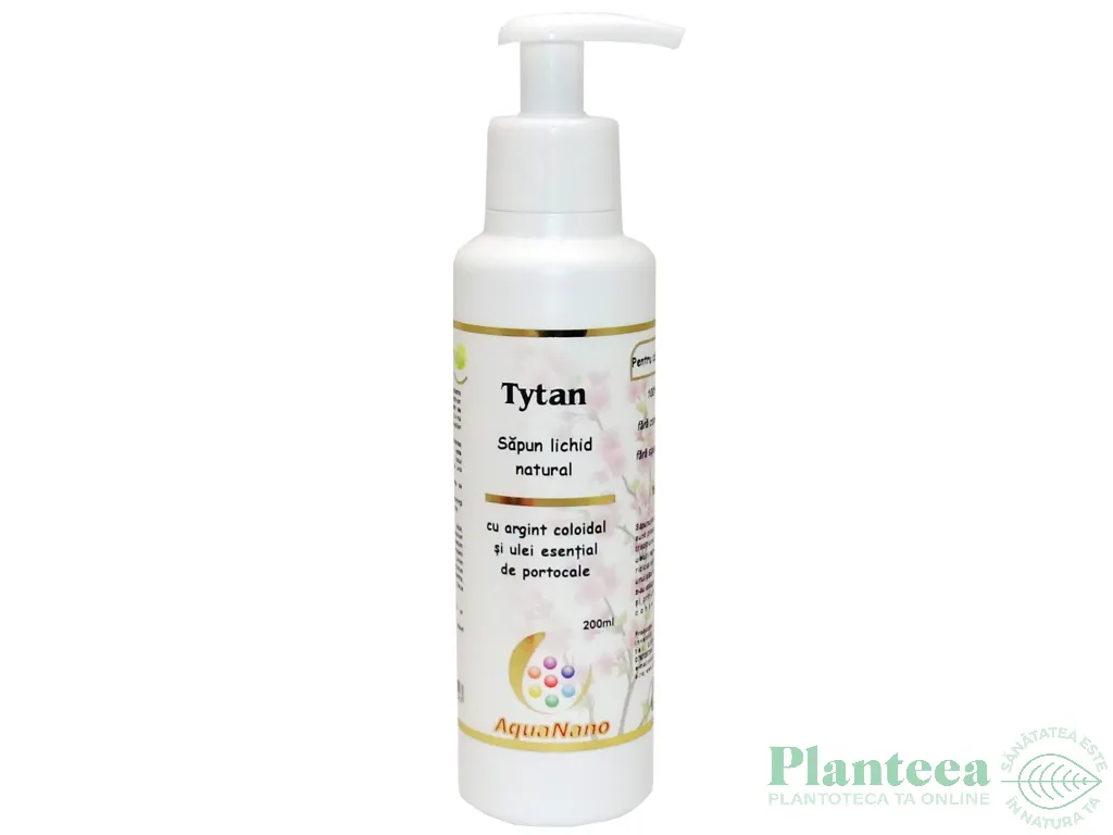 Sapun lichid argint coloidal ulei esential lamaie Tytan 200ml - AQUA NANO