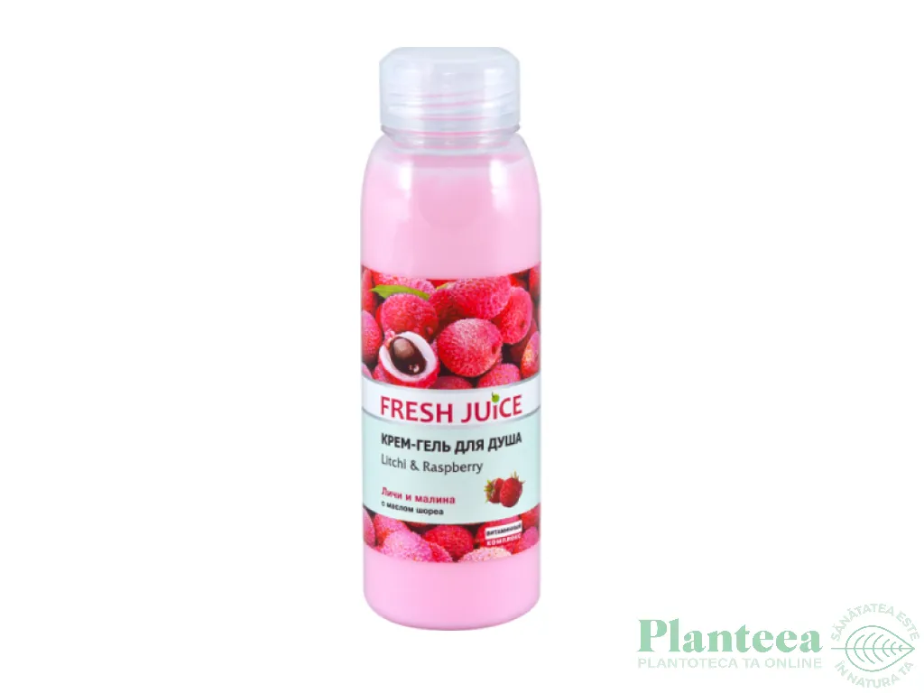 Gel dus cremos litchi zmeur 300ml - FRESH JUICE