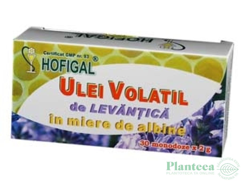 Ulei volatil lavanda in miere 30x2ml - HOFIGAL