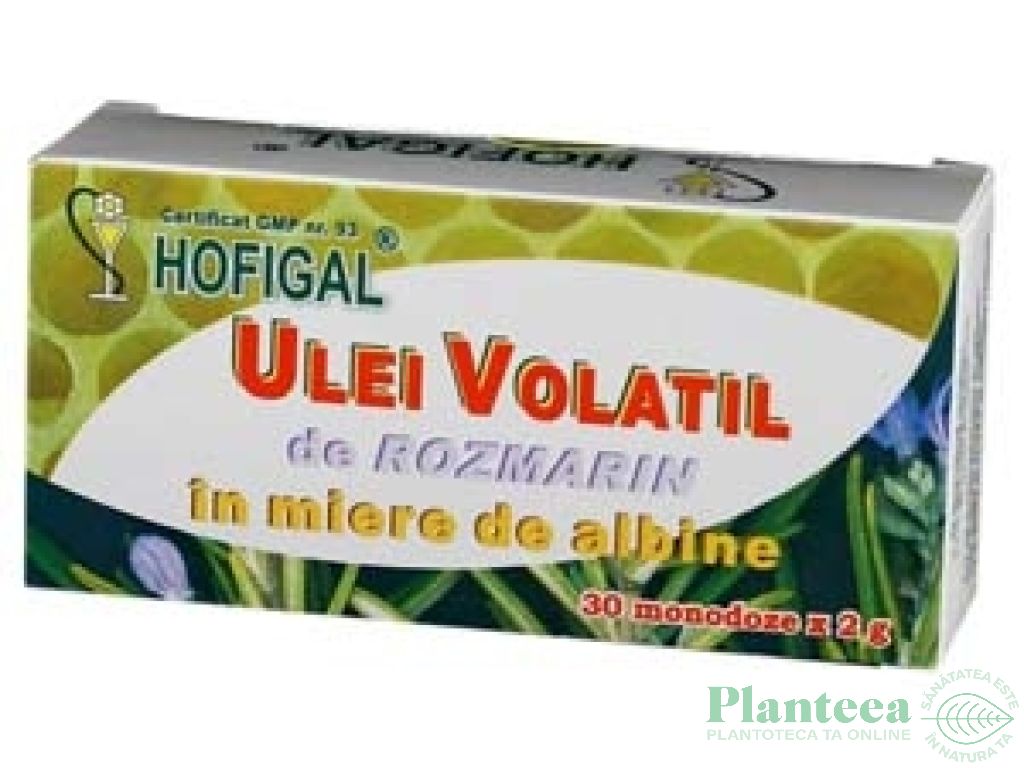 Ulei volatil rozmarin in miere 30x2ml - HOFIGAL