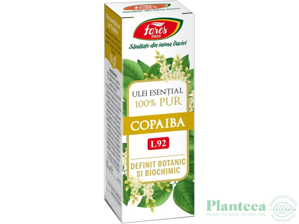 Ulei esential copaiba 100% pur 10ml - FARES