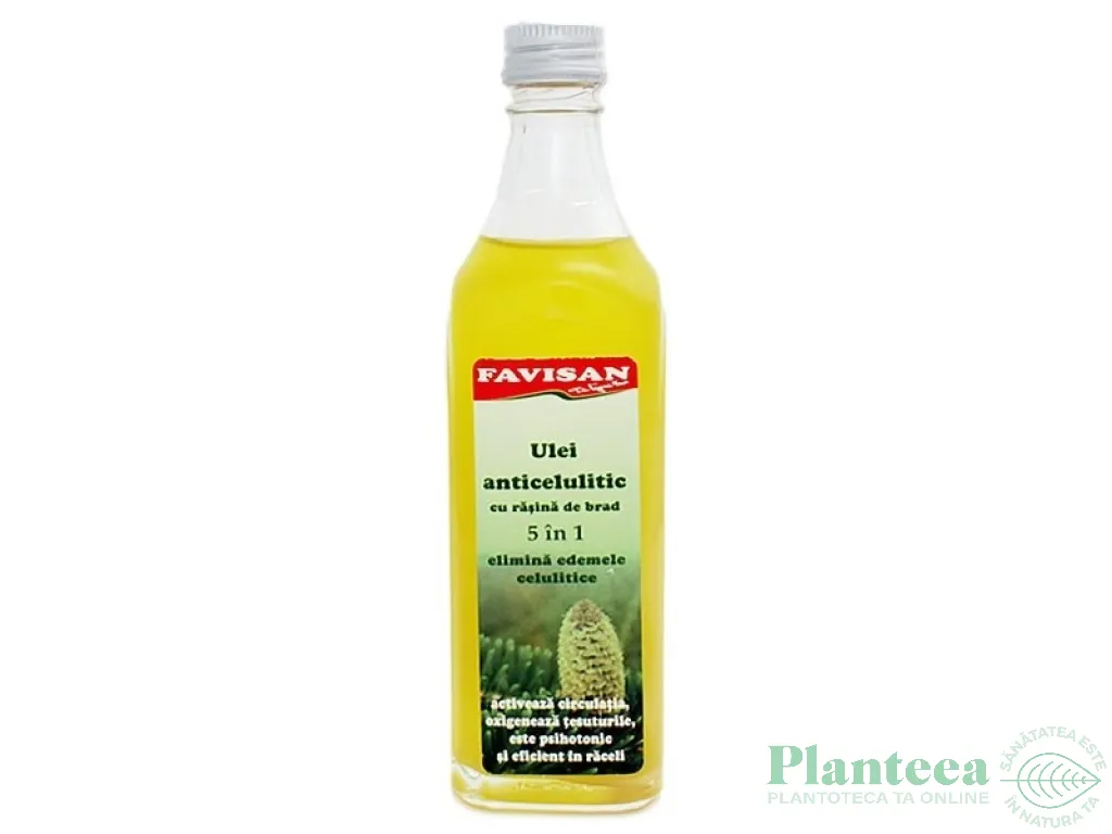 Ulei anticelulitic rasina brad 5in1 100ml - FAVISAN