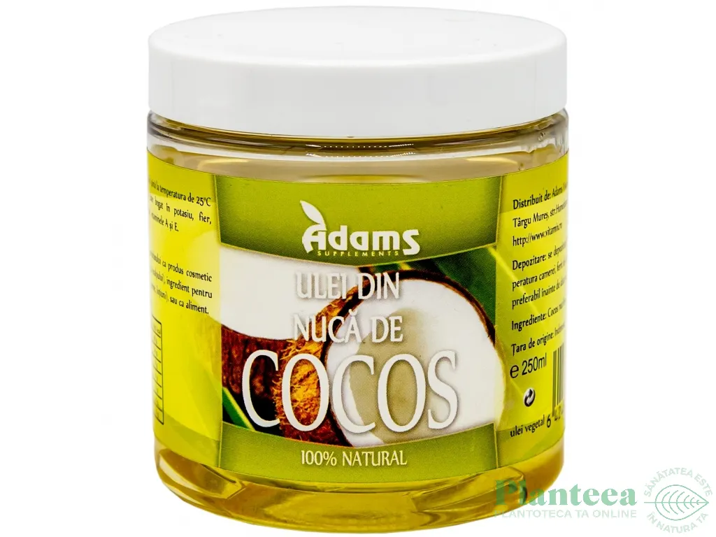 Ulei cocos alimentar 250ml - ADAMS