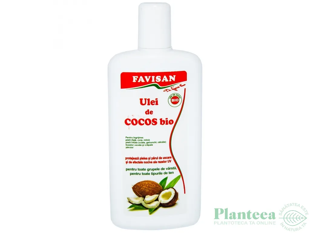 Ulei cocos uz cosmetic bio 125ml - FAVISAN