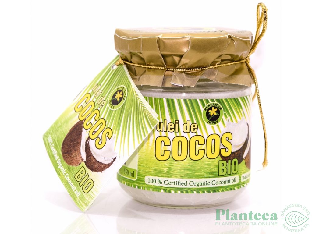 Ulei cocos presat rece organic 150ml - HYPERICUM PLANT