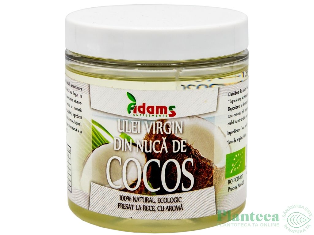 Ulei cocos virgin eco 250ml - YOUBIO