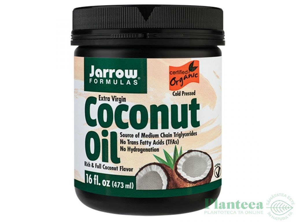 Ulei cocos extravirgin 473ml - JARROW FORMULAS