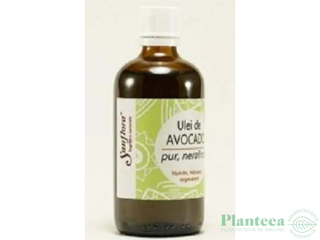 Ulei avocado pur nerafinat 100ml - SANFLORA