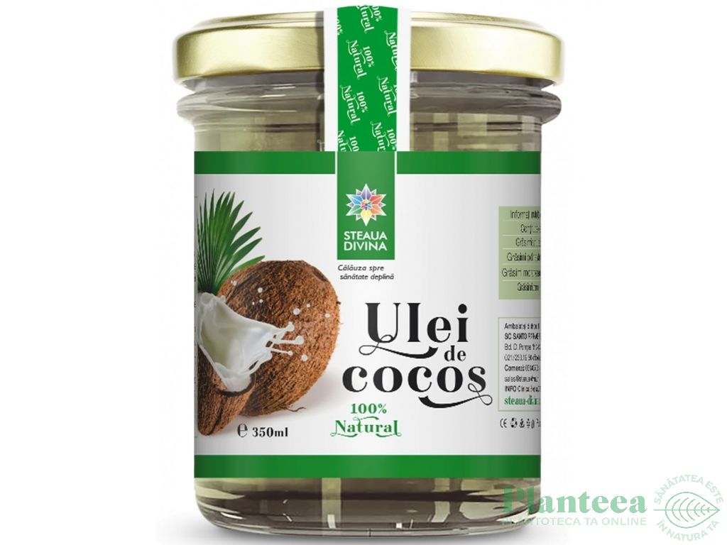 Ulei cocos natur 350ml - SANTO RAPHAEL