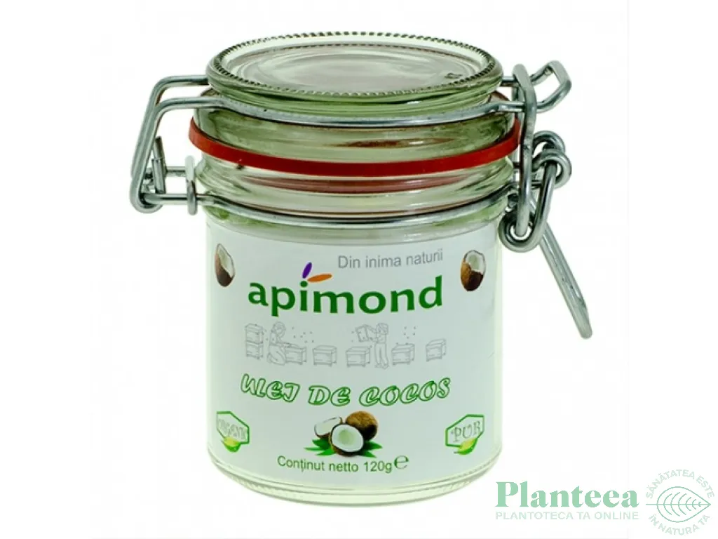 Ulei cocos pur bio 120g/130ml - APIMOND