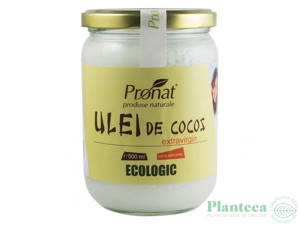Ulei cocos extravirgin ecologic 500ml - PRONAT