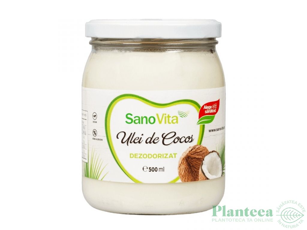 Ulei cocos dezodorizat 500ml - SANOVITA