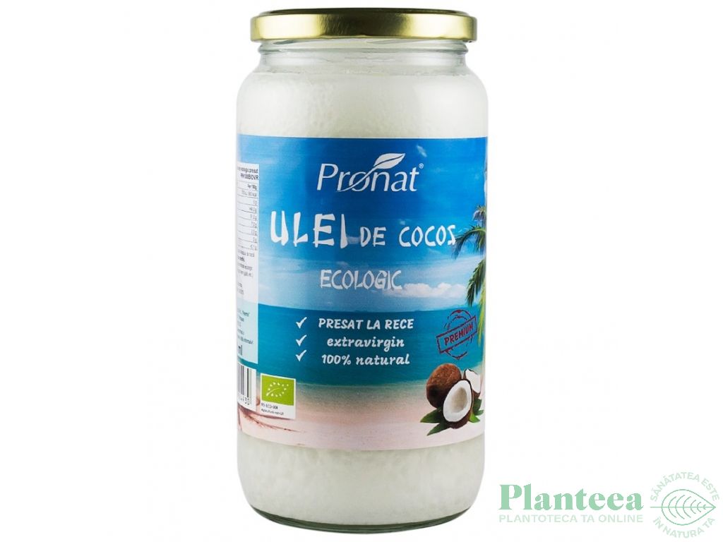 Ulei cocos extravirgin ecologic 1L - PRONAT