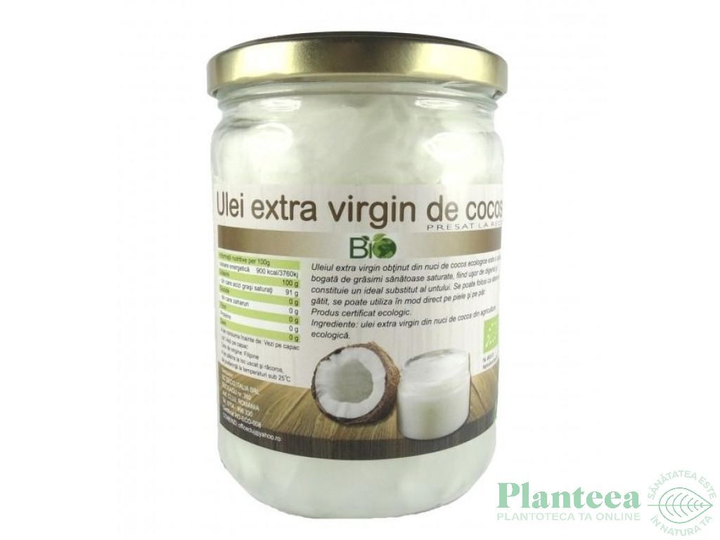 Ulei cocos extravirgin bio 300ml - DECO ITALIA