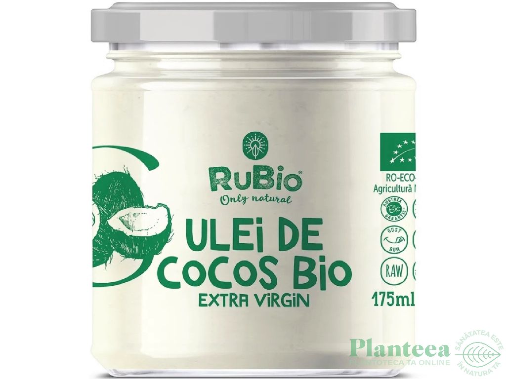 Ulei cocos extravirgin bio 175ml - RUBIO