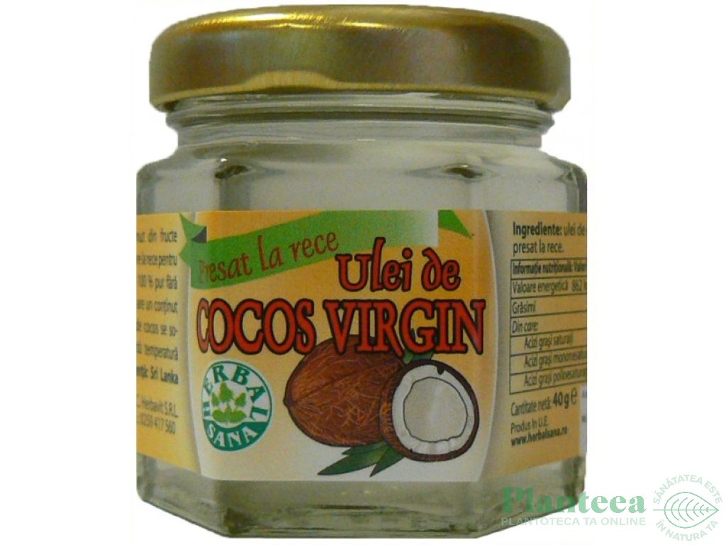 Ulei cocos virgin 40g - HERBAL SANA