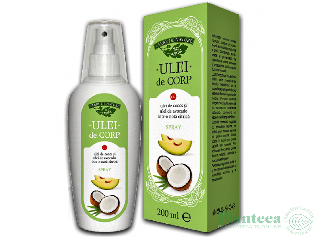 Ulei corp cocos avocado 200ml - MANICOS