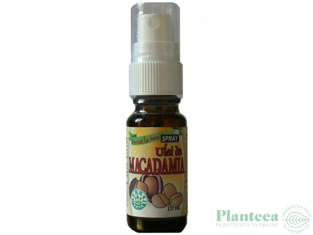 Ulei macadamia spray 10ml - HERBAL SANA