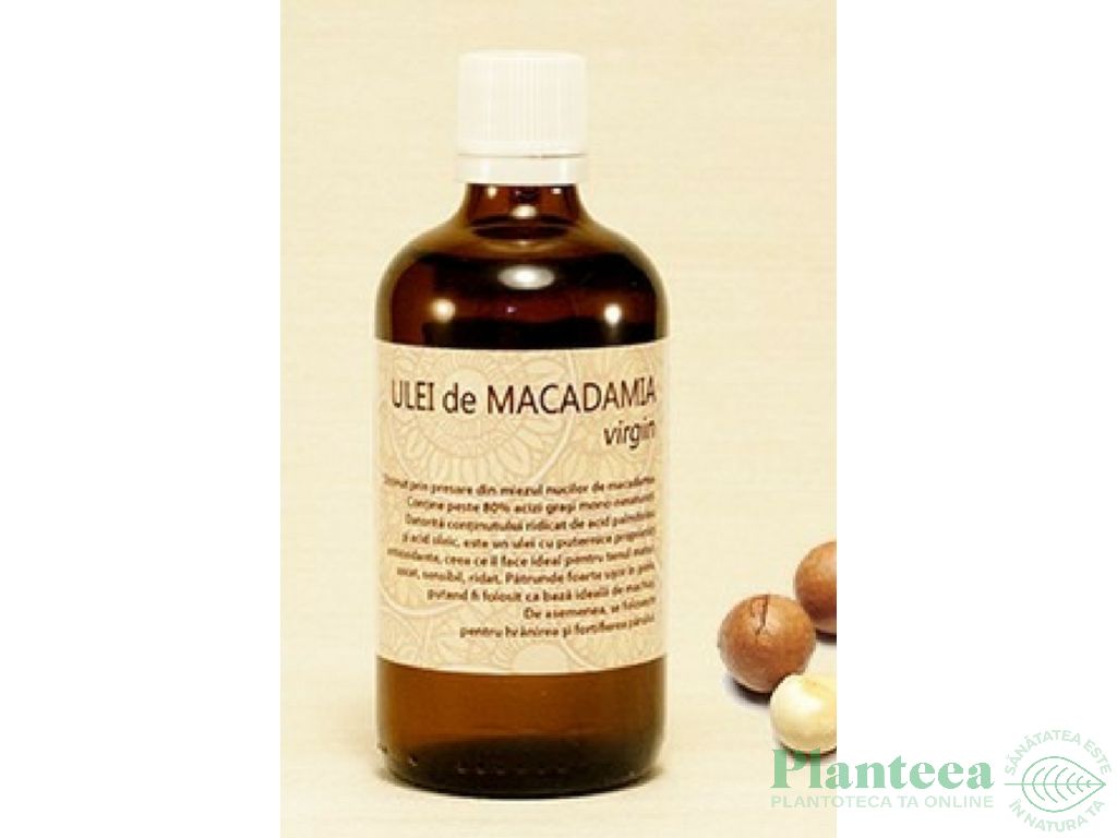 Ulei macadamia virgin 100ml - SANFLORA