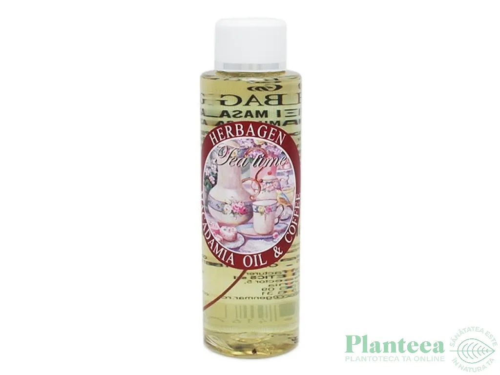 Ulei masaj corp fata par macadamia cafea 100ml - HERBAGEN