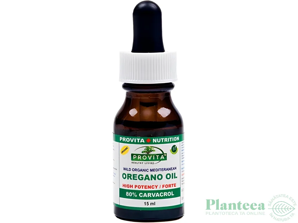Ulei oregano salbatic mediteranean Forte 80% Carvacrol 15ml - PROVITA NUTRITION