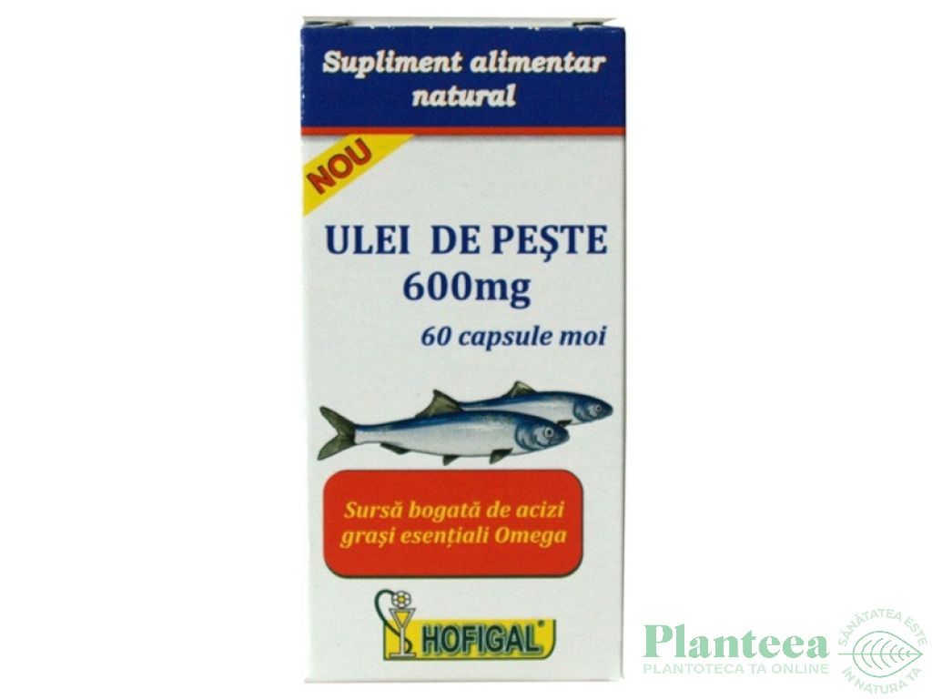 Ulei peste 600mg 60cps - HOFIGAL