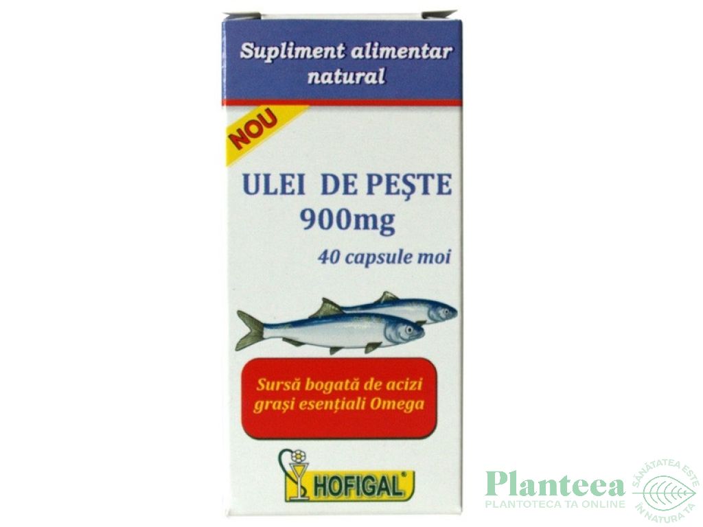 Ulei peste 900mg 40cps - HOFIGAL